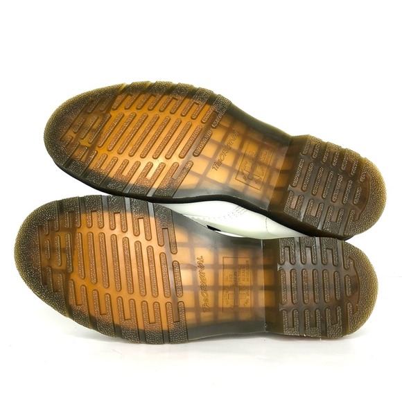 Dr. Martens White Leather Women's Boots - Picture 11 of 12